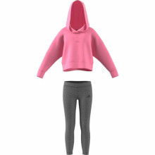 Children's Sports Outfit Adidas Fleece Light Pink