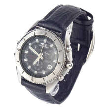 Мужские наручные часы с ремешком Мужские часы с синим кожаным ремешком Chronotech	CT7636L-01