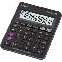 Casio MJ-120D Plus - Desktop - Basic - 12 digits - Battery/Solar - Black