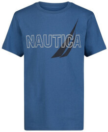 Купить детские футболки и майки для мальчиков Nautica: Toddler Boys Overlapped Short Sleeve Tee