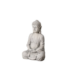 Sculpture Grey Clay Fibre 44,5 x 28 x 70,5 cm Buddha