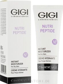 Feuchtigkeitsspendende Gesichtscreme mit sofortiger Wirkung für trockene Haut mit Peptidkomplex - Gigi Nutri-Peptide Instant Moisturizer for Dry Skin