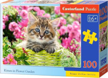 Пазл для детей Castorland Puzzle 100 elementów - Kotek w ogrodzie (290197)