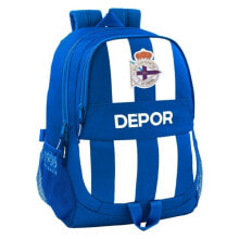 Детские школьные рюкзаки и ранцы для мальчиков школьный рюкзак для мальчиков R. C. Deportivo de La Coruna синий цвет, одно отделение
