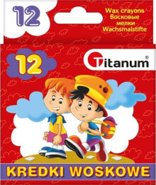 Titanum Kredki świecowe 12 kolorów (385032)