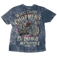 Спортивная одежда, обувь и аксессуары wEST COAST CHOPPERS El Diablo Short Sleeve T-Shirt