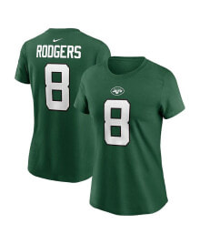 Nike women's Aaron Rodgers Green New York Jets Player Name and Number T-shirt