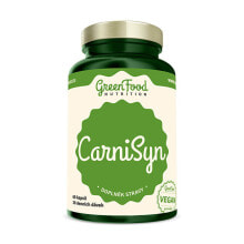 Аминокислоты GreenFood Nutrition CarniSyn Комплекс с L-лизином, L-метионином, L-глицином, витаминами В, С и железом 60 капсул