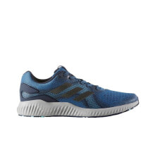 Мужская спортивная обувь для бега Мужские кроссовки спортивные для бега синие текстильные низкие Adidas Aerobounce ST M