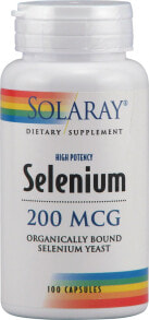 Минералы и микроэлементы Solaray Selenium -- 200 mcg - 100 VegCaps