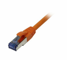 Кабели и разъемы для аудио- и видеотехники Synergy 21 S217155 сетевой кабель Оранжевый 0,5 m Cat6a S/FTP (S-STP)