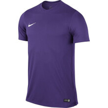Мужские спортивные футболки мужская спортивная футболка фиолетовая однотонная Nike Park VI Dri Fit Junior
