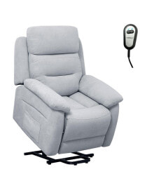 Costway power Lift Recliner Chair Sofa for Elderly Side Pocket