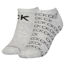 CALVIN KLEIN Sneaker All Over Logo Socks 2 Pairs