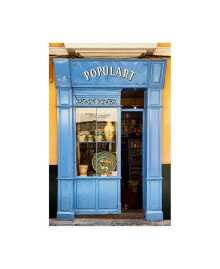 Trademark Global philippe Hugonnard Made in Spain Old Blue Shop Front Canvas Art - 15.5