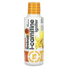 Top Secret Nutrition, LLC, Sport, Fireball with Paradoxine, L-Carnitine Igniter, Pineapple, 16 fl oz (459 ml)