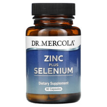 Цинк dr. Mercola, Zinc Plus Selenium, 90 Capsules