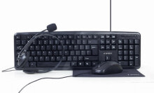 Комплекты из игровых клавиатуры и мыши 4-in-1 office kit US layout desktop set bedraad USB keyboard muis headset met