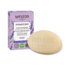 Weleda Lavender + Vetiver Solid Body Wash Shower Bar Кусковое мыло для душа с ароматом лаванды и ветивера 75 г