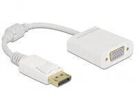 Delock 61007 - 0.15 m - DisplayPort - VGA (D-Sub) - Male - Female - Straight