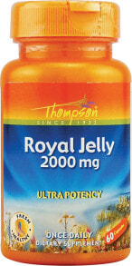 Прополис и пчелиное маточное молочко Thompson Royal Jelly Пчелиное маточное молочко 2000 мг 60 капсул