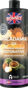 Stärkendes Shampoo mit Macadamiaöl für trockenes und schwaches Haar - Ronney Macadamia Oil Restorative Szampoo