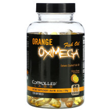 Рыбий жир и Омега 3, 6, 9 controlled Labs, Orange OxiMega, рыбий жир, с цитрусовым вкусом, 120 капсул