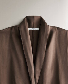 Silk dressing gown