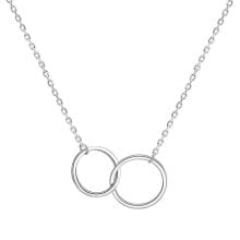 Женские ювелирные колье Silver necklace with rings AGS1132 / 47