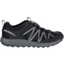 Мужская спортивная обувь для треккинга Мужские кроссовки спортивные треккинговые черные  текстильные низкие демисезонные Merrell Wildwood Aerosport