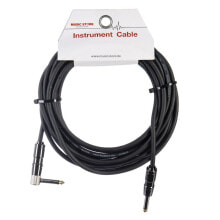 MUSIC STORE Instrument Cable Original 90° 6m (Black)