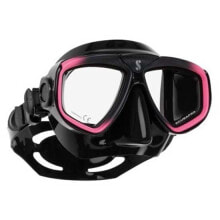 Masks and snorkels for scuba diving