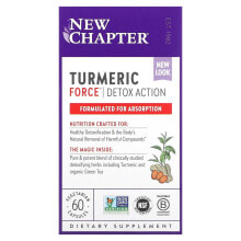 Turmeric Force, Detox Action, 60 Vegetarian Capsules