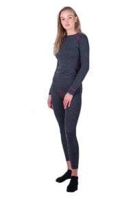 Unterwäsche Raven Merino Grau-Rosa Damen