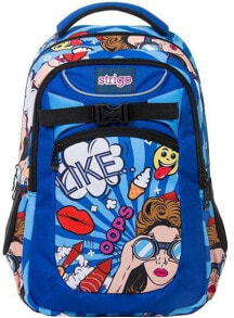Детские рюкзаки и ранцы для школы для девочек повседневный рюкзак для девочек Strigo синий цвет