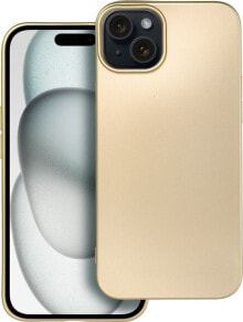 OEM Futerał METALLIC do IPHONE 15 Plus złoty