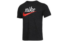 Nike Sportswear Heritage 字母Logo印花短袖T恤 男款 黑色 / Футболка Nike Sportswear Heritage LogoT CK2382-010