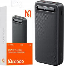 Powerbank Mcdodo Power Bank Mcdodo MC-3891 Digital Display 20000mAh, 22.5W do D (czarny)