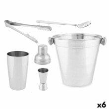 Cocktail Set Silver Stainless steel 5 Pieces 250 ml (6 Units)