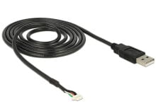 DeLOCK USB 2.0 A M / 5 pin V5 1.5m кабель для фотоаппаратов 1,5 m Черный 95985