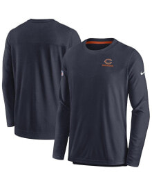 Nike men's Navy Chicago Bears Sideline Lockup Performance Long Sleeve T-shirt