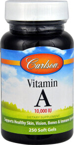 Витамин А carlson Vitamin A Витамины A 10 000 МЕ 250 капсул