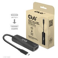 CLUB3D CAC-1588 видео кабель адаптер 0,17 m USB Type-C HDMI Черный