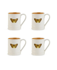 Portmeirion botanic Garden Amber Tankard Mug Set, 4 Piece