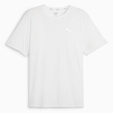 Puma Run Favorite Velocity Crew Neck Short Sleeve T-Shirt Mens White Casual Tops купить онлайн