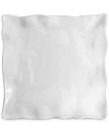 Купить посуда и приборы для сервировки стола Q Squared: Small White Ruffle Melamine Square Platter