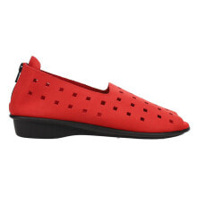 Купить красные женские туфли Sesto Meucci: Sesto Meucci Evonne Nubuck Perforated Slip On Womens Red Flats Casual 307081-60