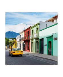 Trademark Global philippe Hugonnard Viva Mexico 3 Oaxaca Street with Yellow Taxi Canvas Art - 15.5