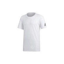Мужские футболки Мужская футболка спортивная белая с логотипом Adidas Stadium