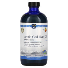 Fish oil and Omega 3, 6, 9 nordic Naturals, Arctic Cod Liver Oil, Orange, 16 fl oz (473 ml)
